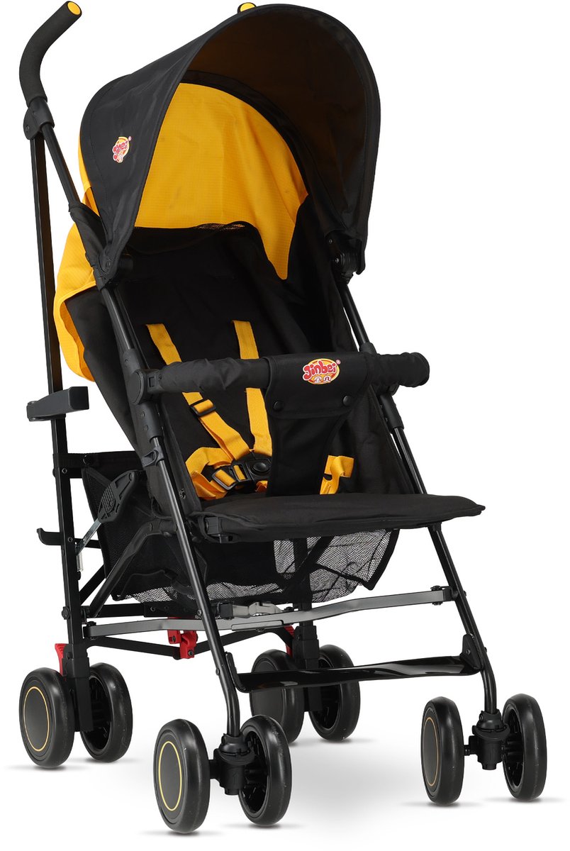 Jinbei Paraplu Buggy - Verstelbare Buggy - Tot 15 kg - Grijs/Geel — cadeau in Cadeau-ideeën - foto 7