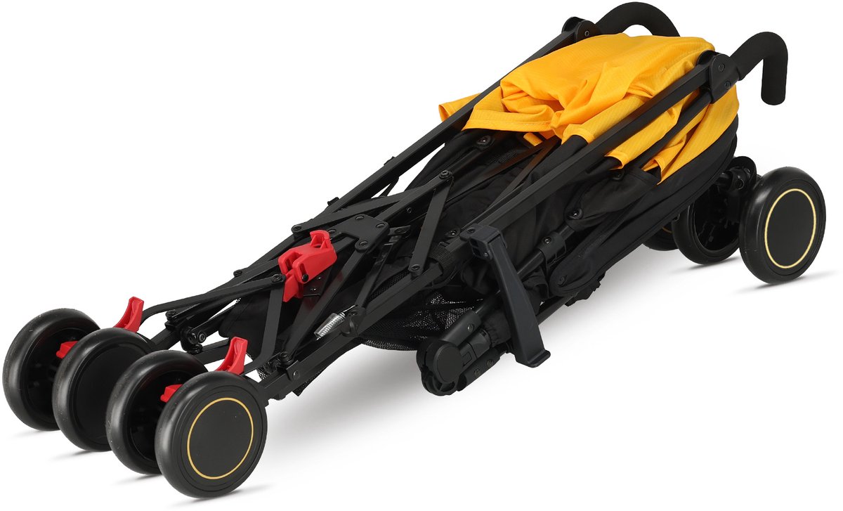 Jinbei Paraplu Buggy - Verstelbare Buggy - Tot 15 kg - Grijs/Geel — cadeau in Cadeau-ideeën - foto 5