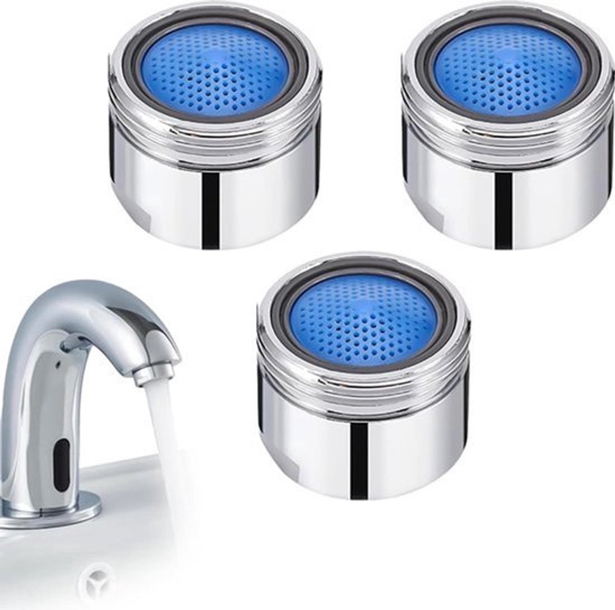 Waterbesparende M18 Straalregelaar Waterkraanzeef - Waterkraanopzetstuk voor Badkamer en Keukenkraan .