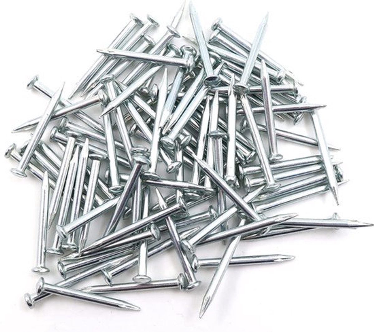 Design61 Stalen Nagels 1,5 x 20 mm - Platte Kop - Verzinkt - 100 Stuks