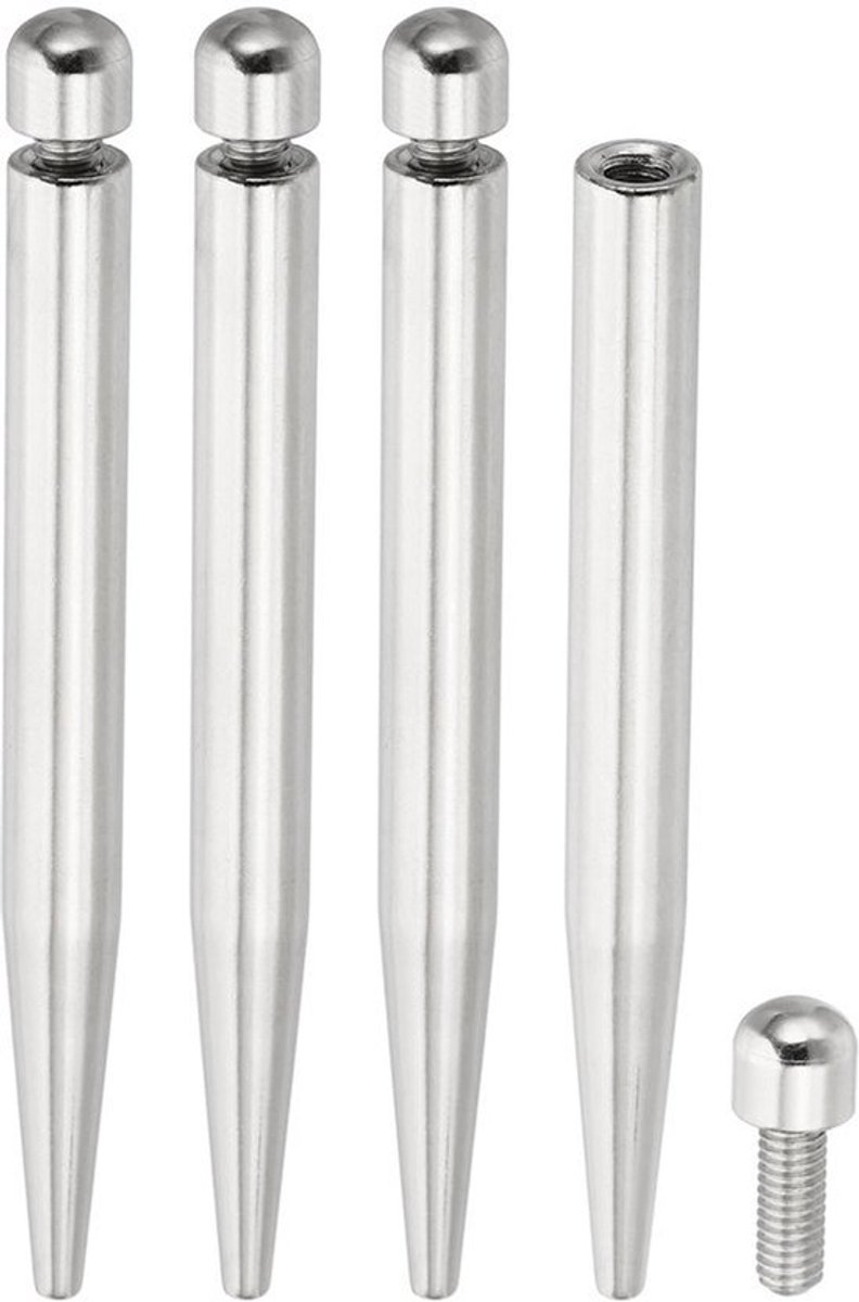 Signal Spacer Set - 8 Stuks RVS Wandmontage Bevestigingsschroeven voor Foto- en Reclameborden