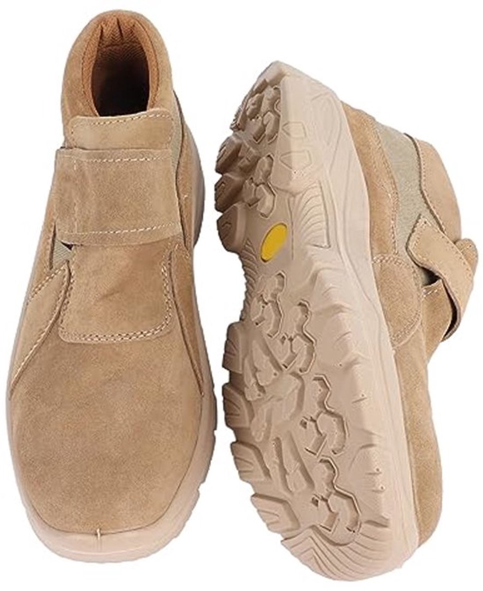 Veiligheidsschoenen voor mannen Vuur- en hittebestendige schoenen Isolatiebescherming Stevige zool voor alle seizoenen (Khaki 05 Type)