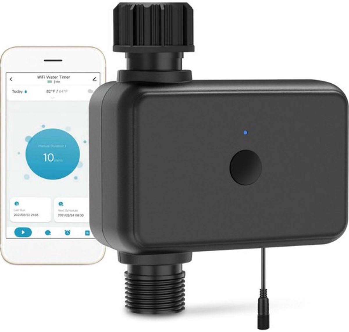 Intelligente wifi Watertimer – Besproeiingscomputer - IPX5 Waterdichte - Slimme Beregenings Timer - Tuinsproeier - automatisch tuinirrigatiesysteem