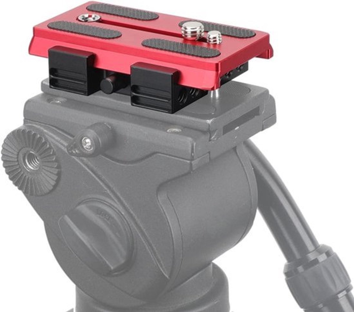 Quick Release Base voor Manfrotto 577/501/504/701 Statief (Rood) met Snelsluiting