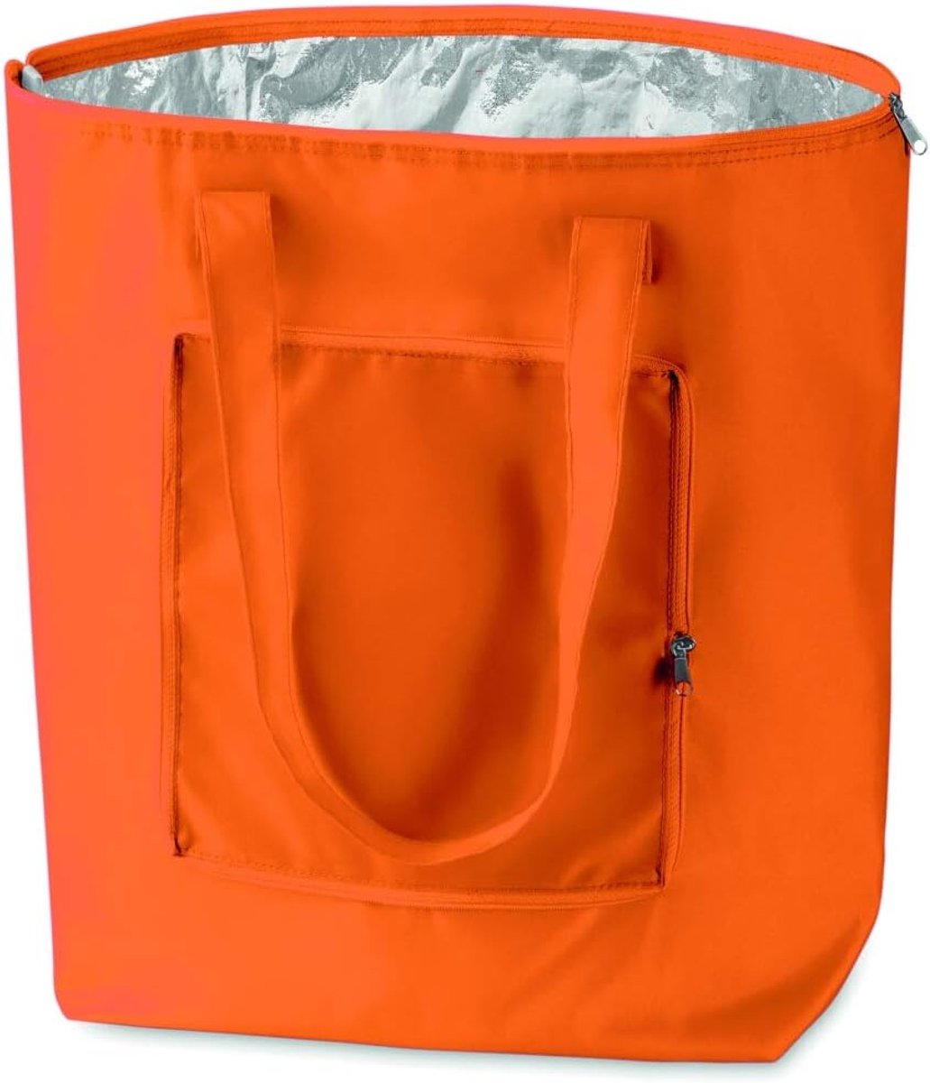 SnelShoppen - Herbruikbare Opvouwbare Koeltas 25L - Lichtgewicht Boodschappen- en Strandtas - Duurzaam 600D Polyester met Aluminium Binnenzijde - Wate