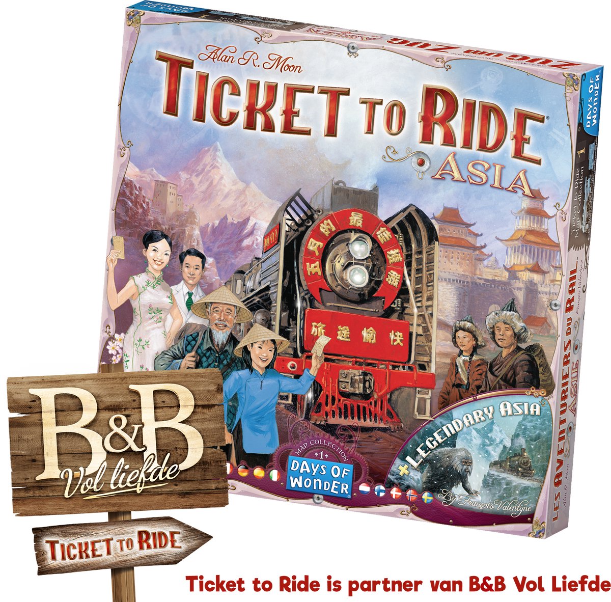 Ticket to Ride Asia - Uitbreiding - Bordspel