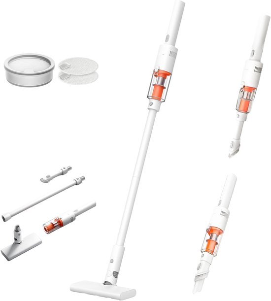 Xiaomi Vacuum Cleaner P30 | Steelstofzuiger | 22000Pa zuigkracht | 2-in-1 met kruimeldief | 1.46kg lichtgewicht | Tot 40 min | Snoerloos | Meerdere accessoires