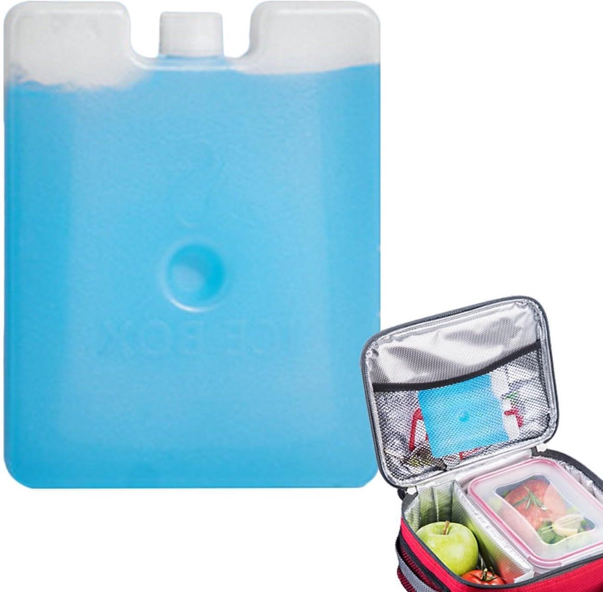 Koelelement Koelbox - Herbruikbaar IJsblok - Consistente Koeling - Afgeronde Randen - 250 ml - Blauw