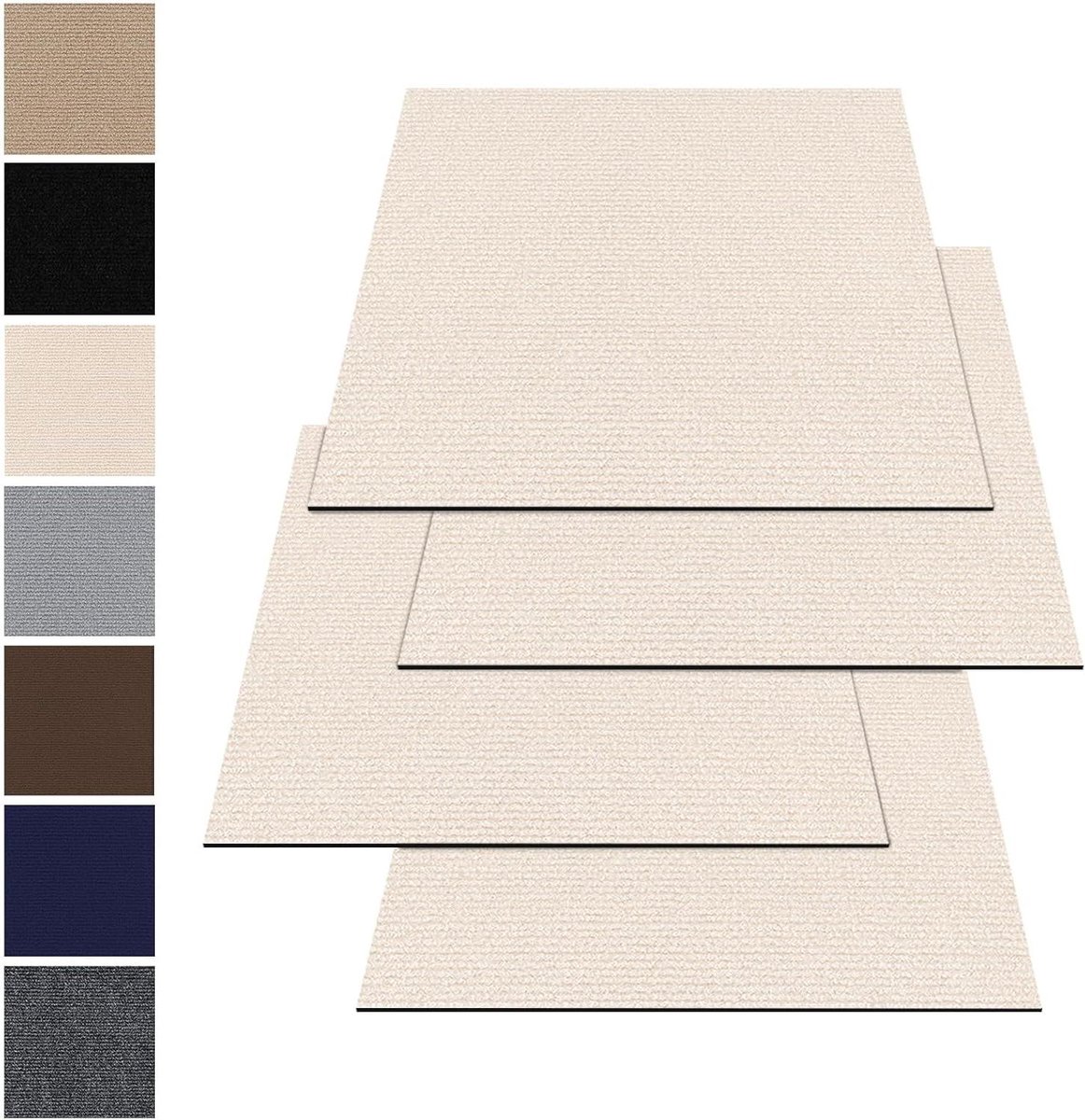 Tapijttegels - Vloerbedekking - Vloer Vernieuwen - Zelfklevend - 50x50 cm 10 stuks - Beige