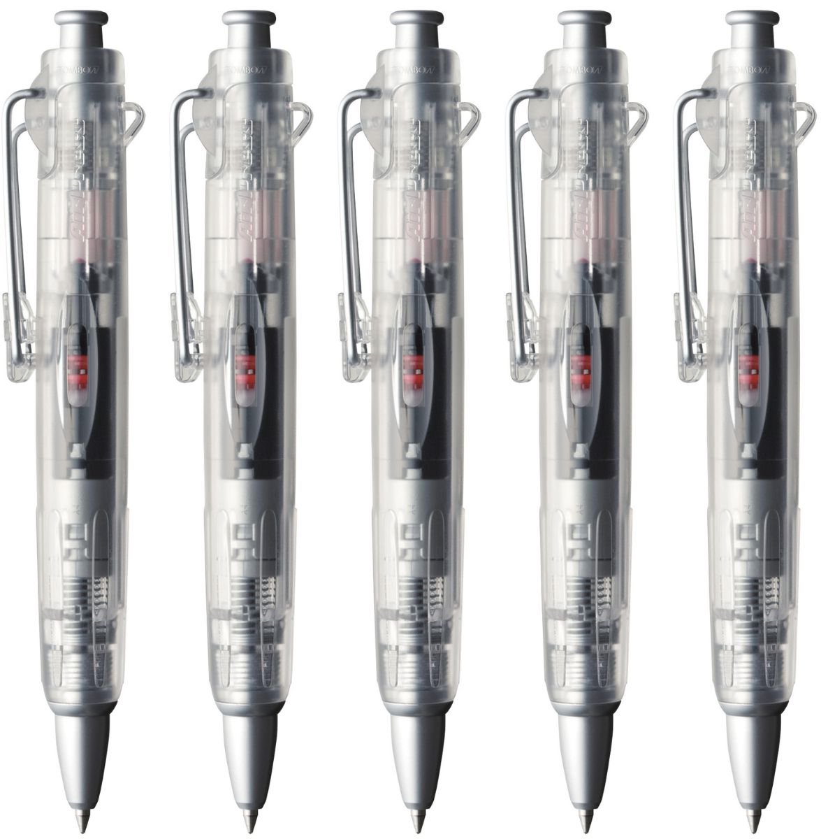Tombow Airpress - Balpen - Luchtdruk pen - Transparant - 5 stuks
