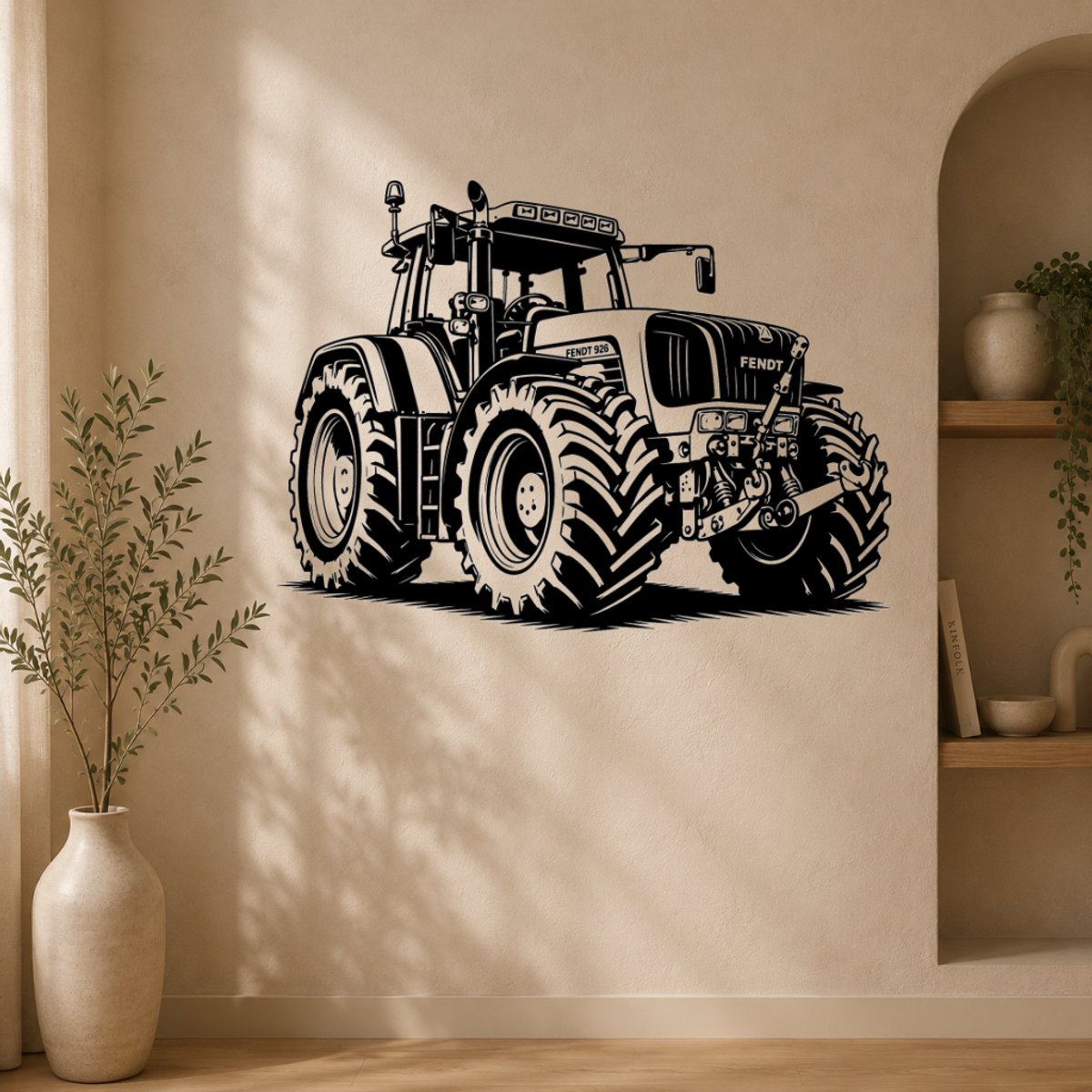 BR2Laser Fendt 926 – Wanddecoratie – Lasergesneden Hout – Tractor kunst – 35 cm Breed