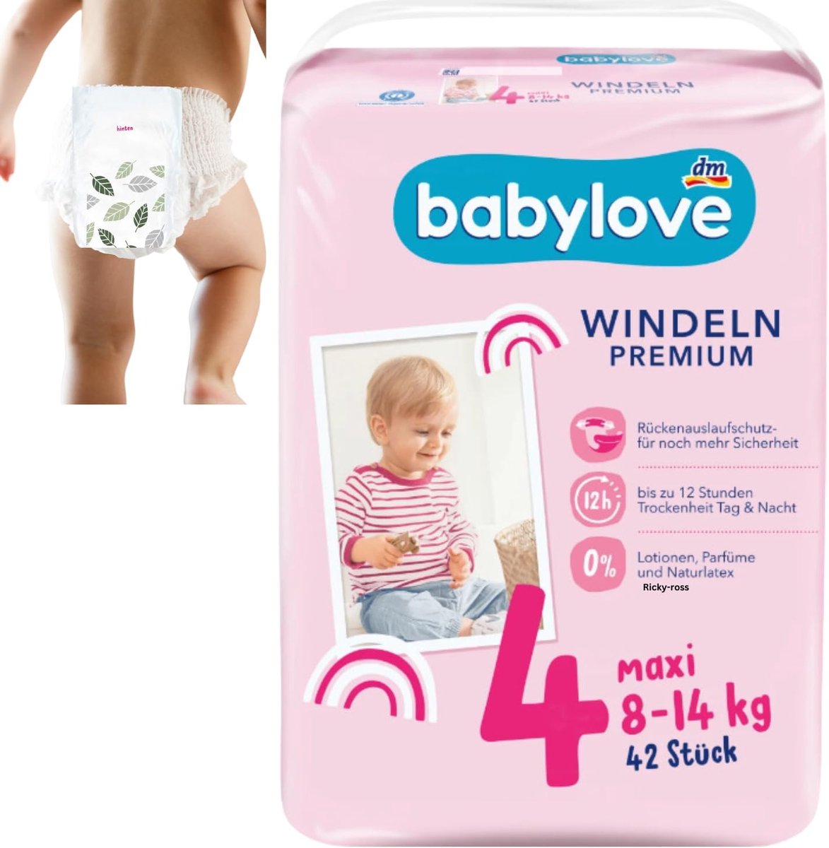 SnelShoppen - Premium Baby luiers maat 4 maxi 7-18 kg - 42 stuks - Super absorberend - Ideaal voor baby's - Comfortabel en huidvriendelijk - Wit
