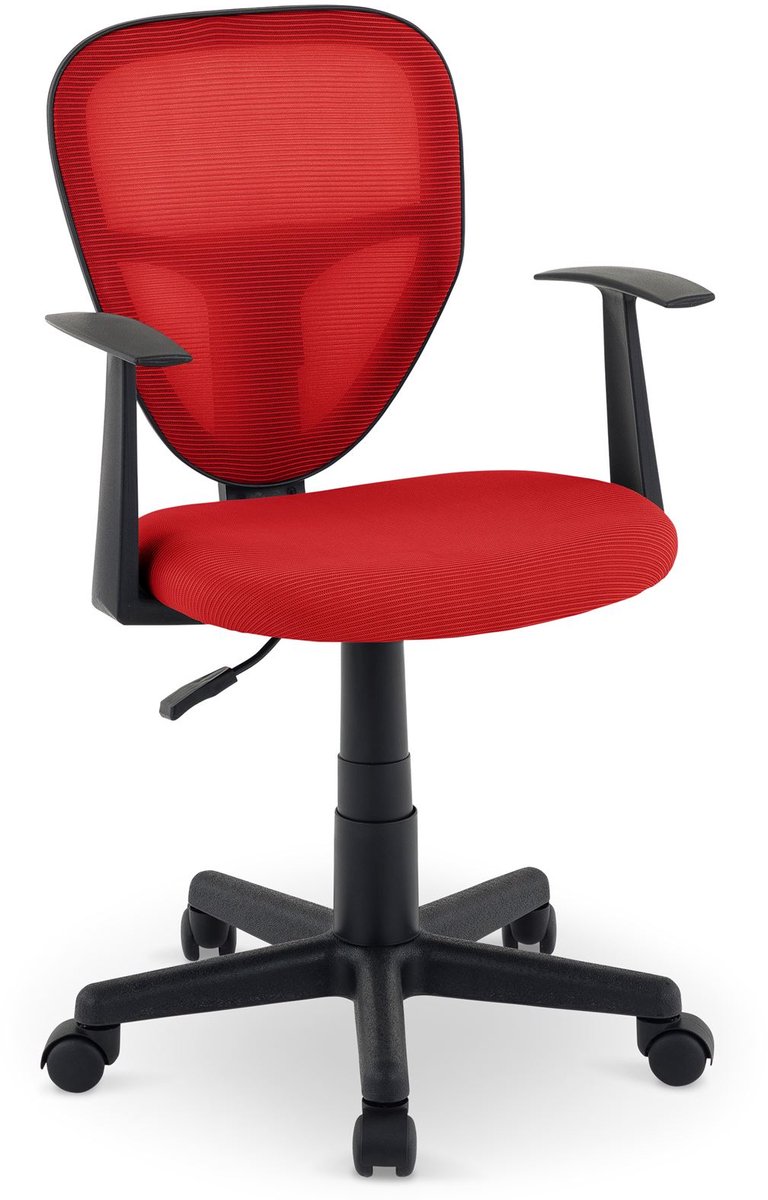 Kinderdraaistoel STUDIO-1, in hoogte verstelbaar – rood