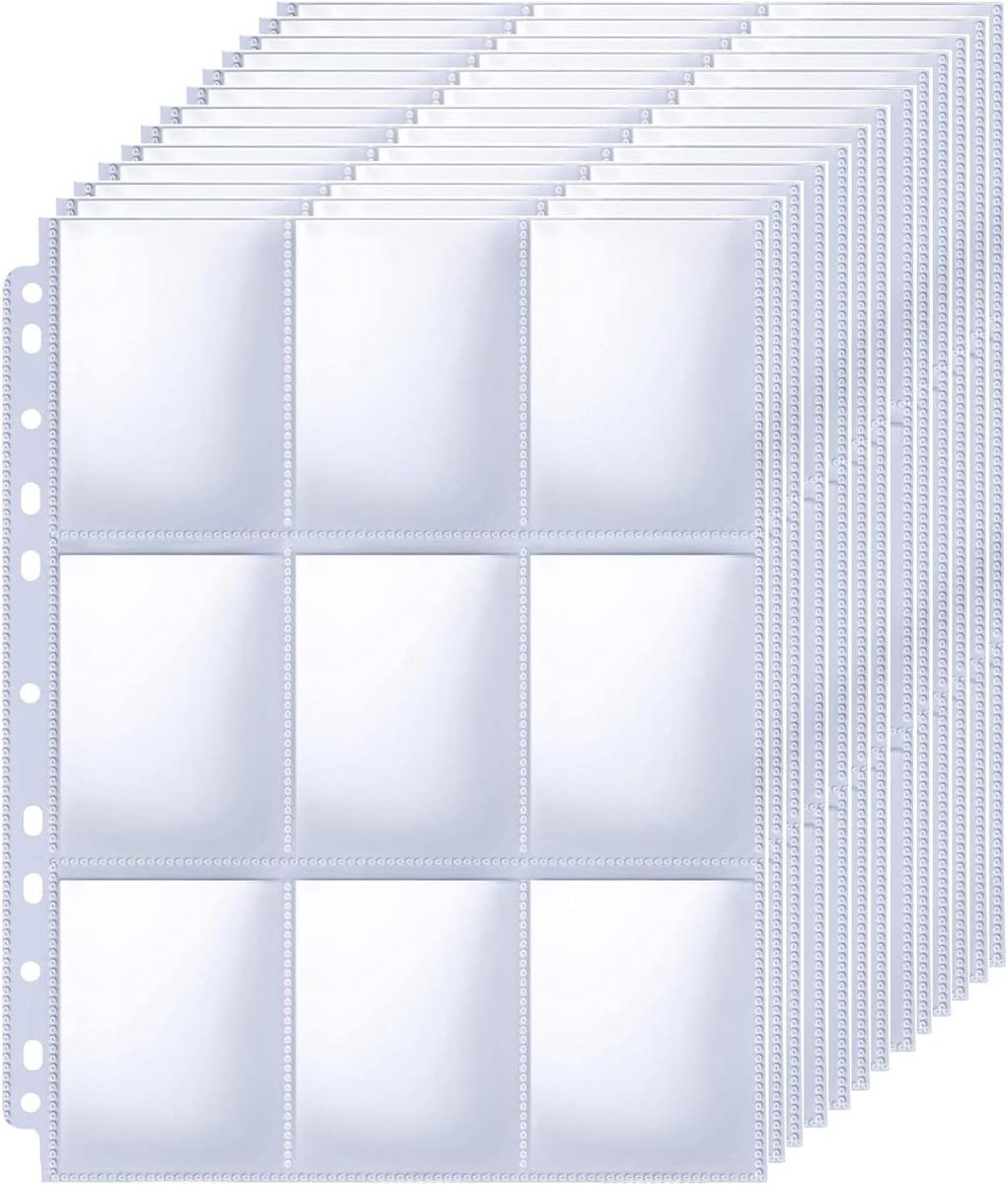 SnelShoppen - 900 Compartiments Blank Collecting Album - Transparant Album voor Trading Cards - 50 Pagina's met 18 Compartiments - A4 Formaat, Perfect