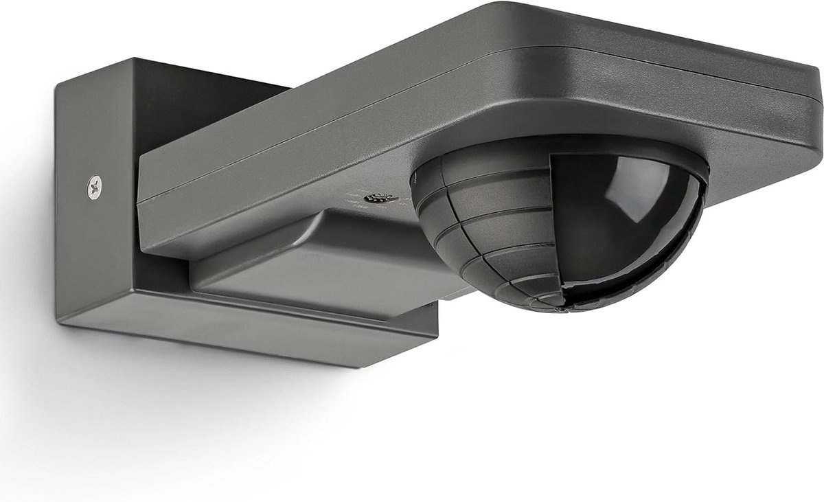 SnelShoppen - Infrared Bewegingssensor Buiten IP65 - Opbouw Wand- en Plafondmontage - Programmeerbare 20m/360° Bewegingsdetector voor LED Lampen met 3