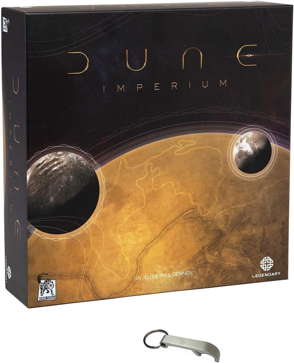 SnelShoppen - Dune Empire Bordspel Franse Versie + 1 Decap Blumie - 1-6 Spelers, 60-180 Minuten, Strategie & Avontuur, Perfect voor Spelletjesavonden