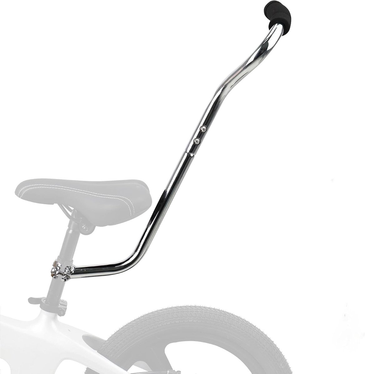 SnelShoppen - ZUKKA Kids Fiets Training Push Bar Trainer Handvat - Balans Push Bar voor Kinderen - Verstelbare Klem voor Fietsen - Geschikt voor 3-PIE