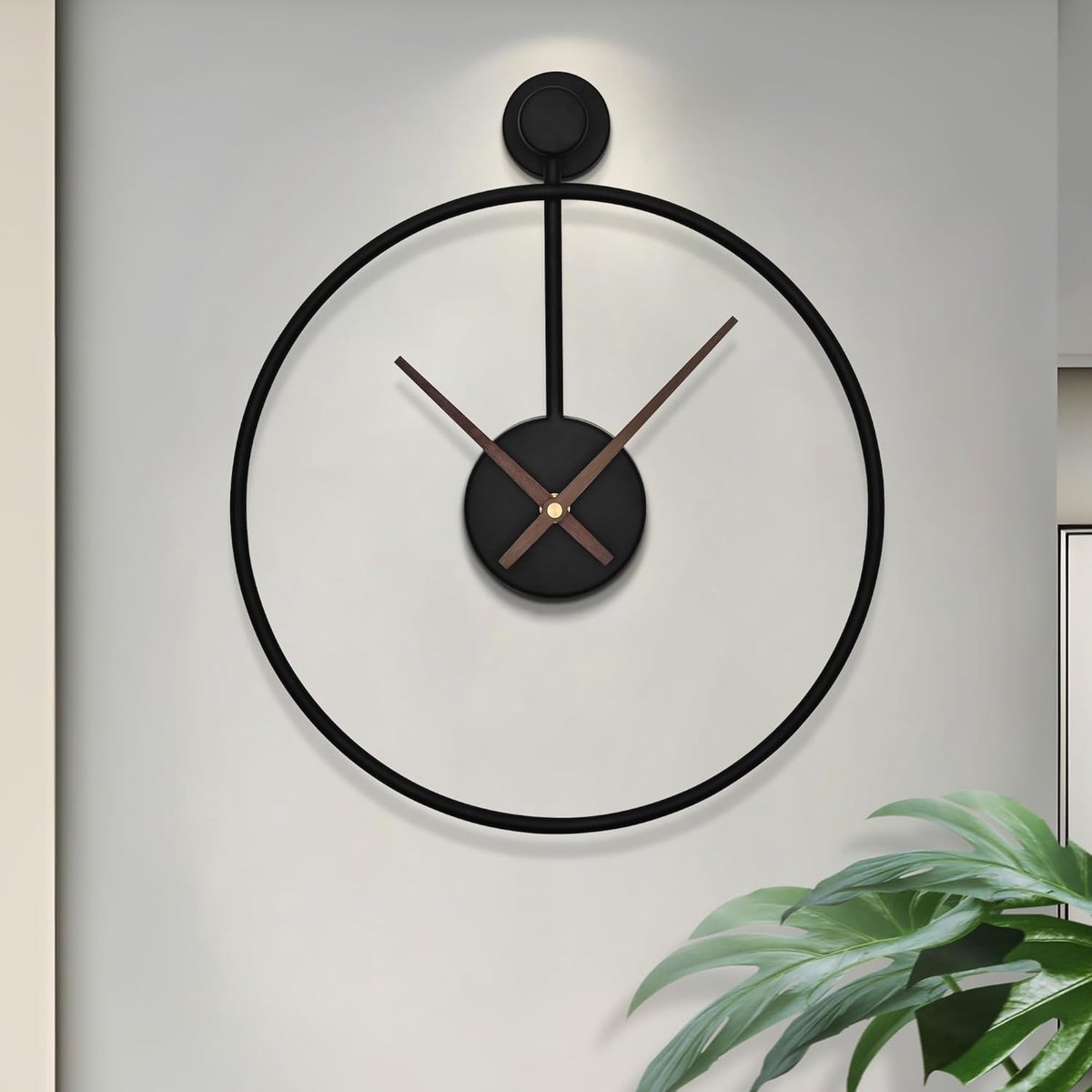 Moderne decoratieve wandklok - 30 cm batterij-aangedreven, stil met metalen afwerking voor woonkamer, slaapkamer, keuken en kantoor