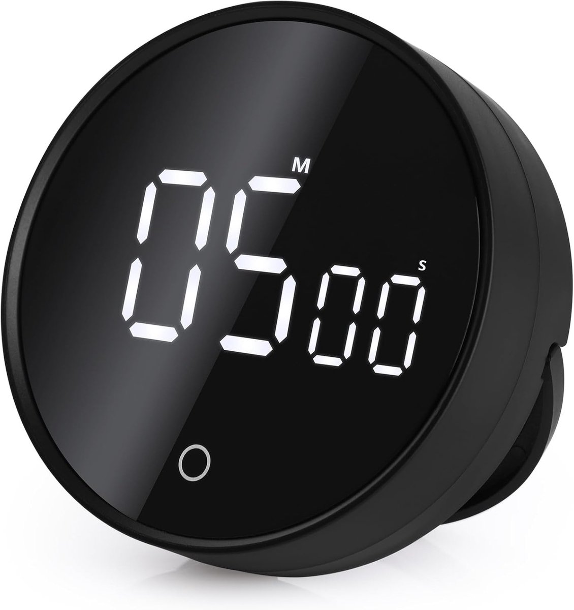 SnelShoppen - Digitale Keuken Timer met Rotatie Knop, 199 Minuten Countdown en Stopwatch, Groot LED Scherm, Geluidsregeling, Perfect voor Keuken, Stud