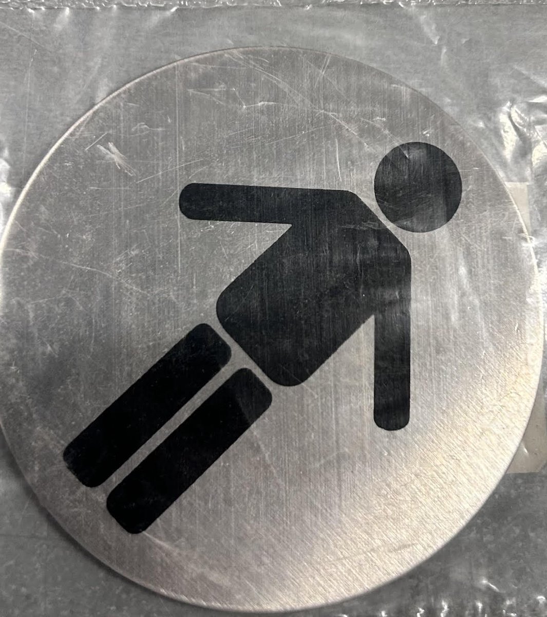 Deurbordje zelfklevend pictogram man Yale 0.83 mm 632944