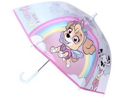 Disney Paw Patrol Skye paraplu - transparant/roze - D71 cm - voor kinderen