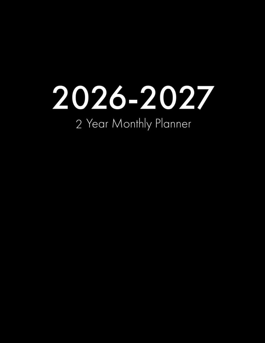 SnelShoppen - 2026-2027 Maandplanner - 2 Jaar Overzichtelijke Planner - Persoonlijk Notitieboek - Agenda voor Taken en Projecten - Ideaal voor Werk en