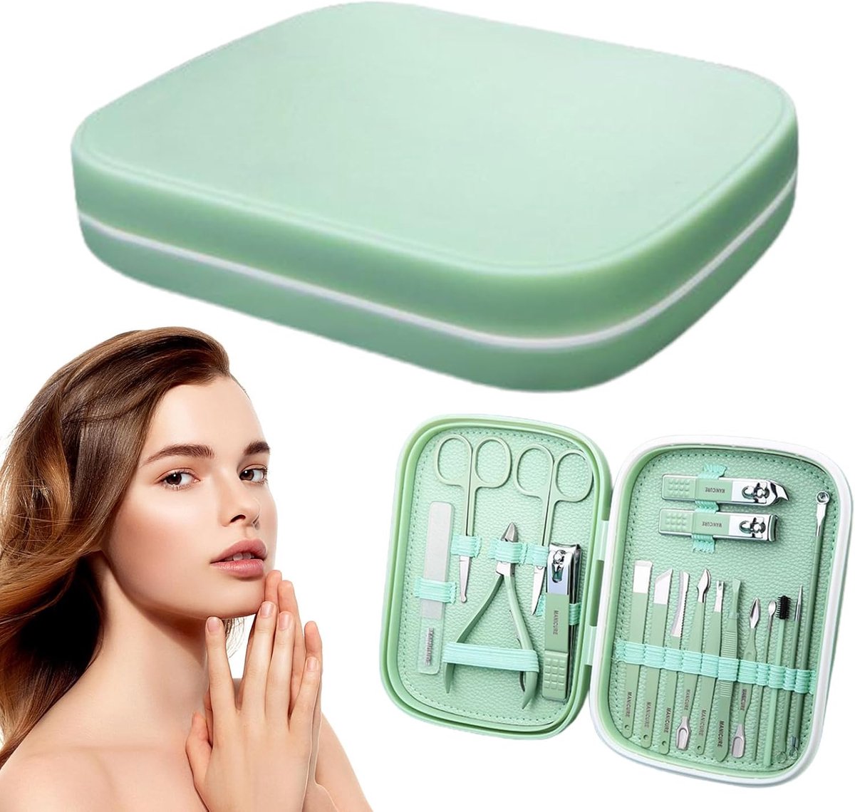 SnelShoppen - Nagelknipper Set Roestvrij Staal - Pedicure Gereedschap voor Vingers en Teen - Reisvriendelijk voor Dames en Heren - Handig voor Thuis e