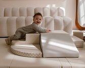 HENVAE® Baby Foam Blokken 5-delige Speelset - Glijbaan - Baby - Baby Speelgoed 6 maanden - Zachte blokken Baby - Montessori Speelgoed - Speelgoed 1 jaar - Educatief Speelgoed - Stapelblokken - Sensorisch Speelgoed - Speelblokken - Klimblokken Baby