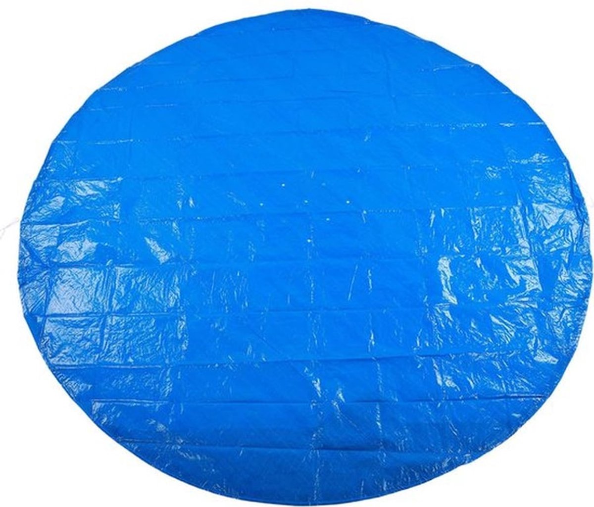 Gronddoek voor Zwembad, Ronde Vorm PE Waterdicht Regen Stofdicht Zwembad Dek Beschermende Doek Accessoires voor Zwembaden Blauw (280cm)