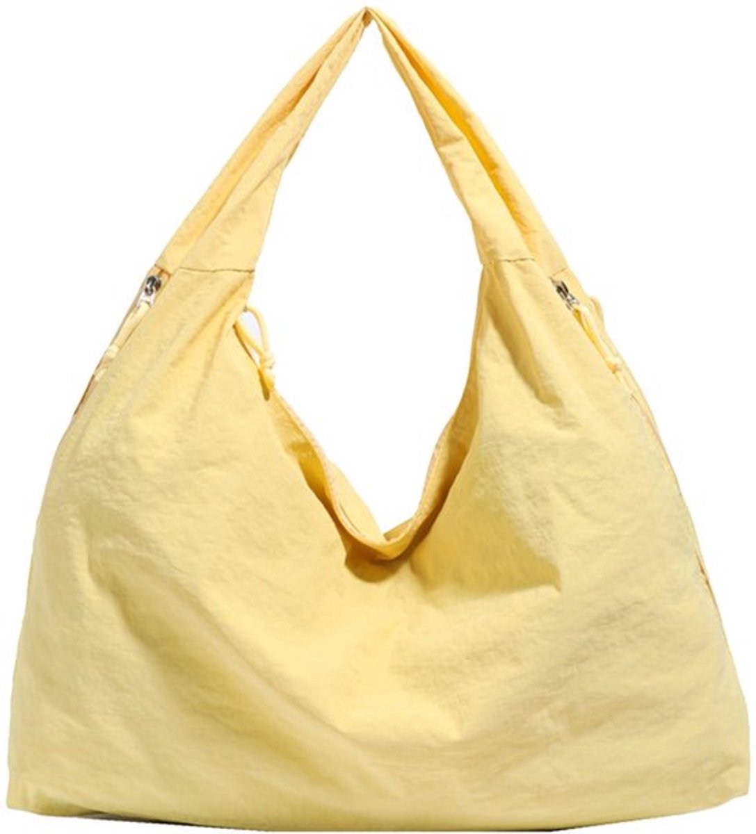 Dameshandtas, casual en schattige canvas draagtas, eenvoudige tas voor dagelijks gebruik en woon-werkverkeer - geel