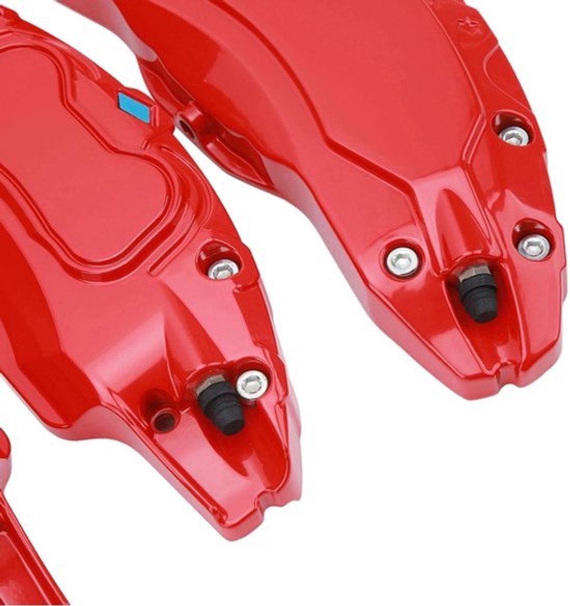 Remklauw Covers Set van 4 voor Model Y 19 Inch 20 Inch Wielnaaf Maat (Rood) - Compatibel met 2017 Tot 2023 Versie