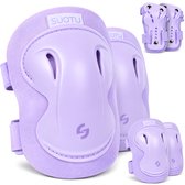 Suotu Skate Beschermset Kinderen - Skate bescherming - Skeeler Beschermset - Paars - M