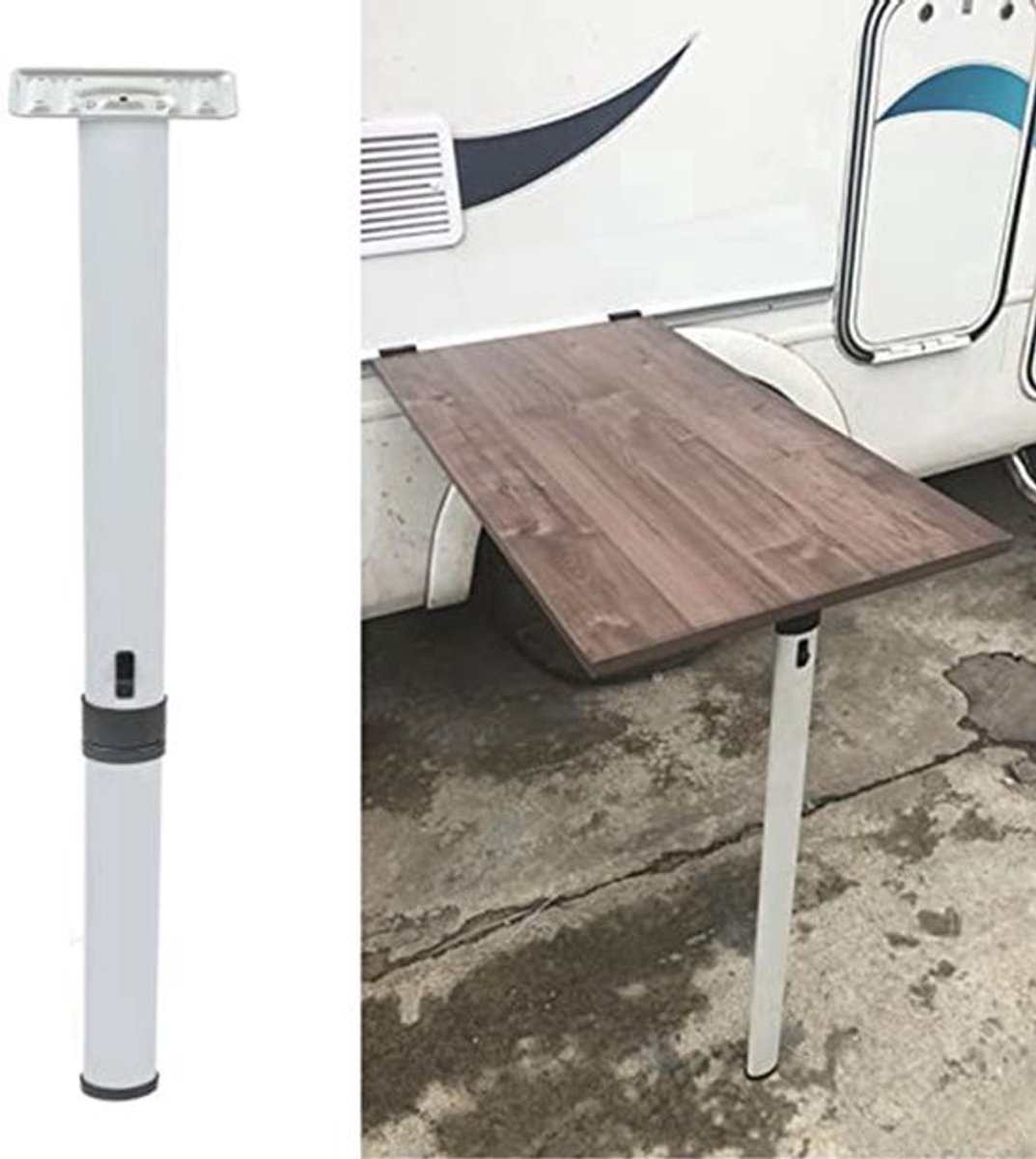 RV Tafelpoten - 730mm Aluminium Leggen met Afneembare Bevestiging voor Kampeerauto en Caravan