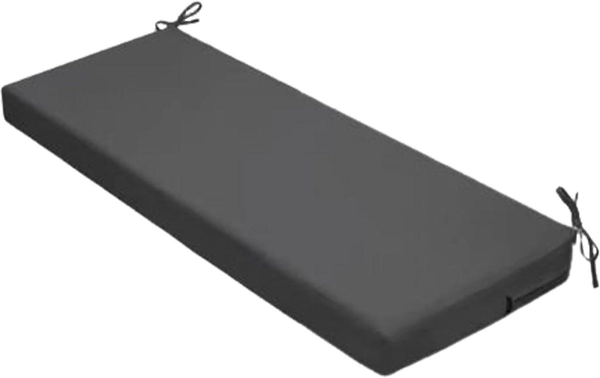 Bankkussen Rechthoekig - Zitkussen Vervanging - Buiten Ontspannen - Waterdicht UV-bestendig - 100-170 cm - Grijs