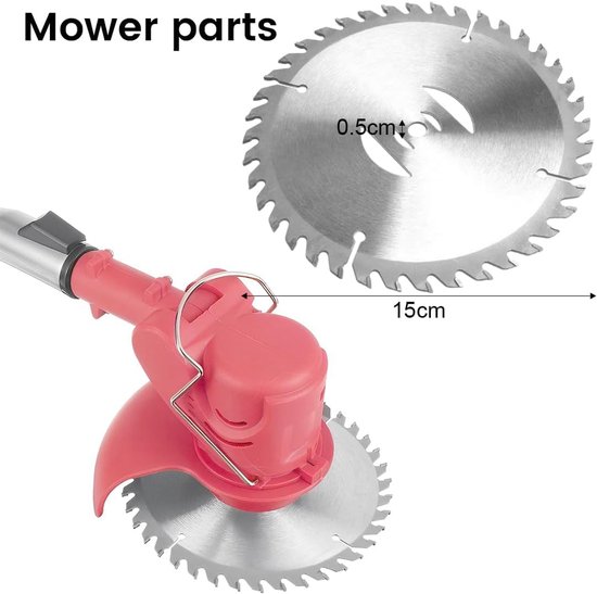 SnelShoppen - Messen voor Bosmaaier 15 cm - 2 Stuks Metalen Messen - Accessoires voor Grasmaaiers en Grastrimmers - Universele Bosmaaier Schijven - Tu — afbeelding 5