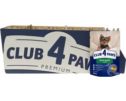 Club 4 Paws premium puppy met eend in gelei 24 x 100 gram