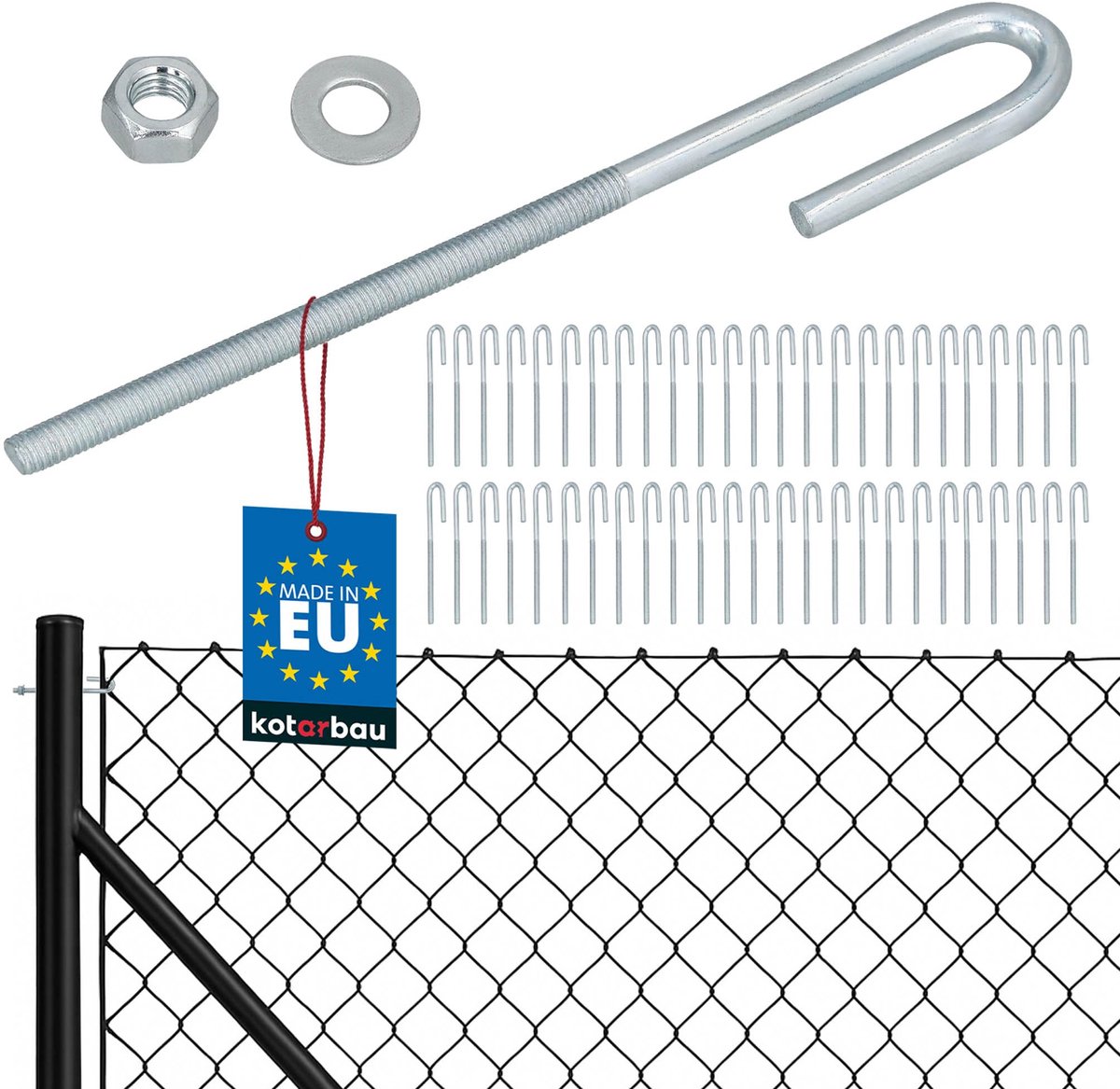 KOTARBAU 50 Stuks Draadspanner van Verzinkt Staal M6, Kabelspanner, Hekspanners