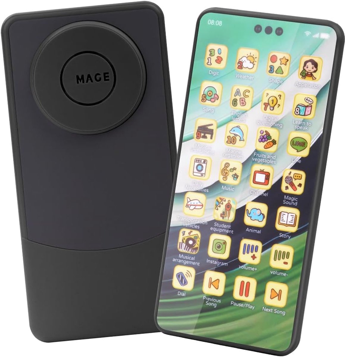 SnelShoppen - Muzikale Speelgoed Telefoon voor Baby's, Interactieve Baby Telefoon met LED Licht, Fake Telefoon voor Jongens en Meisjes, Baby Cadeau vo
