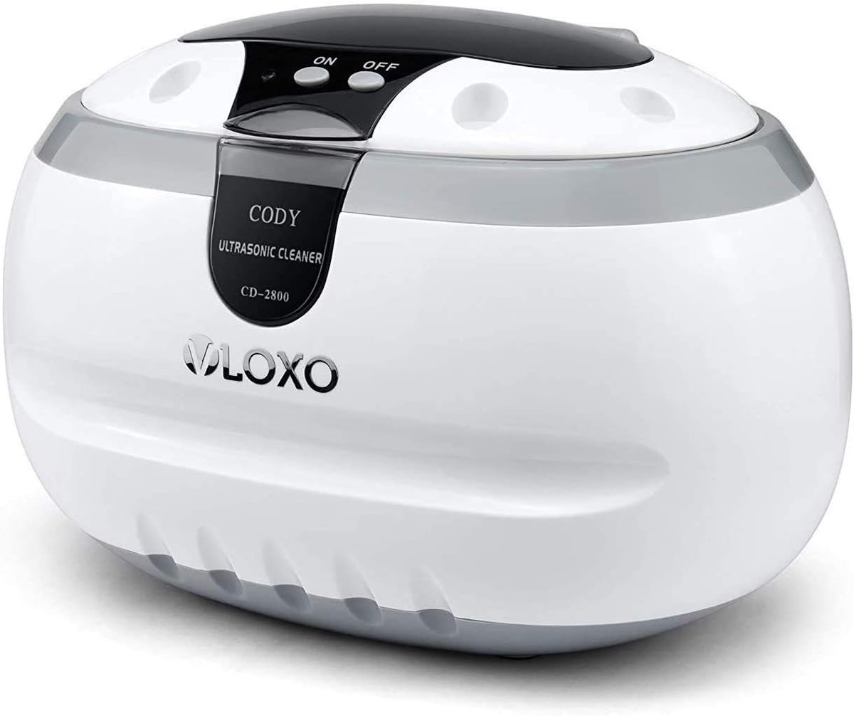 SnelShoppen - Vloxo Ultrasonic Cleaner 600 ml - Digitale Ultrasone Reiniger voor Brillen, Horloges, Sieraden, Kralen, Scheerapparaten, Tandprotheses,