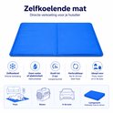 Blauwe zelfkoelende mat voor huisdieren, 40 x 50 cm.