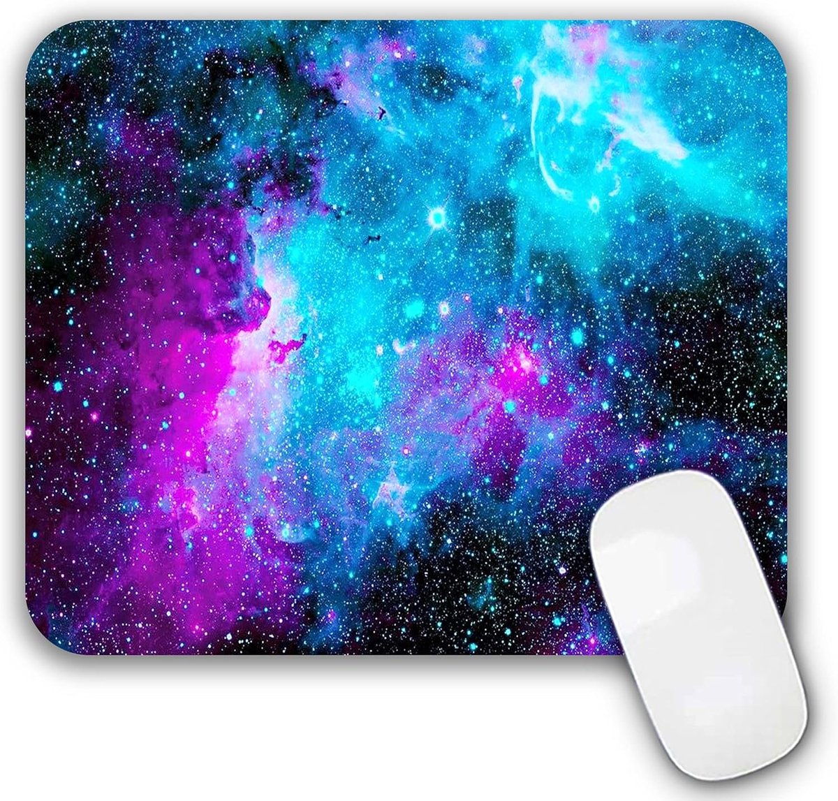 SnelShoppen - Gaming Muismat 24x20cm - Elegante Motieven - Perfect voor Computer en Laptop - Draagbare Office Accessoire - Ideaal voor Thuis en Kantoo