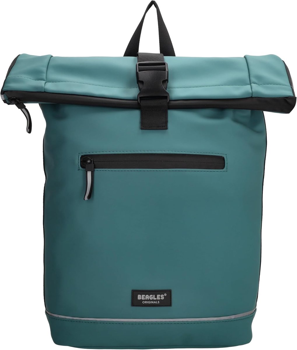 SnelShoppen - Waterdichte Fiets Tas Rugzak met 15.6 Inch Laptop Compartment, Voorzijde Ritsvak, Verstelbare Schouderbanden, Fietsbevestigingshaken