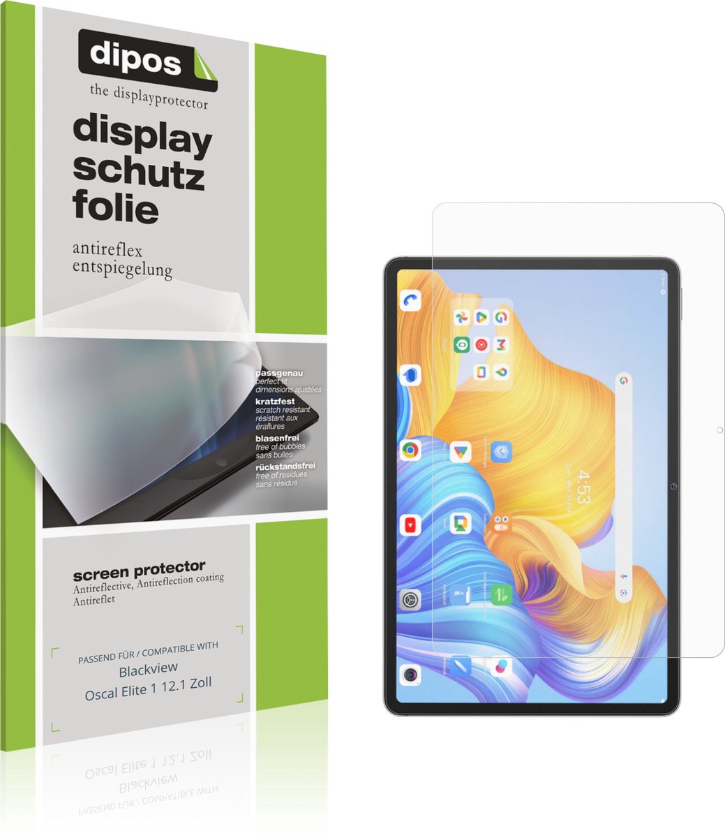 dipos – 2x Matte Beschermfolie geschikt voor Blackview Oscal Elite 1 12.1 Zoll | Krasbestendige & antireflecterende Screenprotector Ultra-Thin