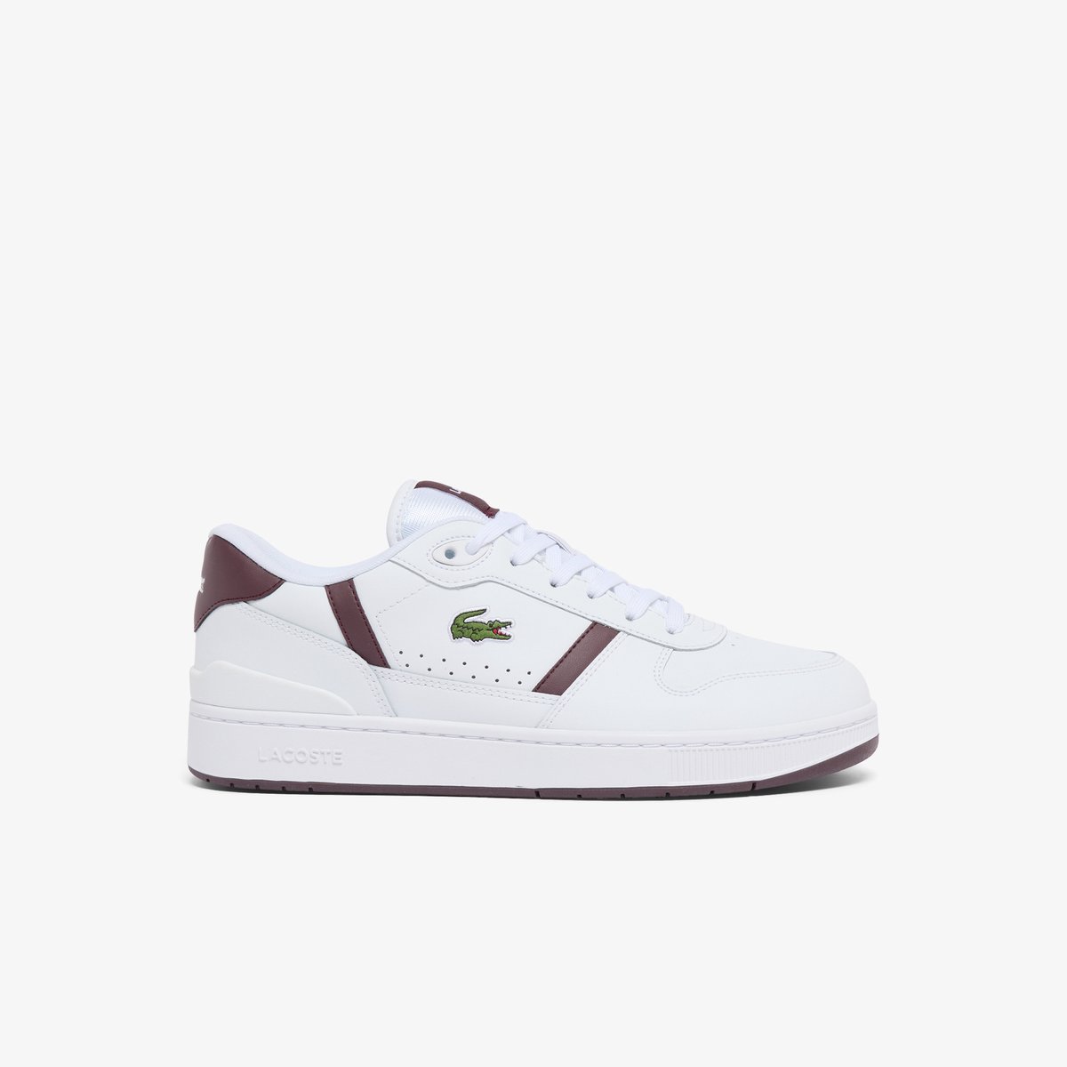 Lacoste T-CLIP SET 226 10 SMA WHT/BURG Heren Sneakers - wit / bordeaux