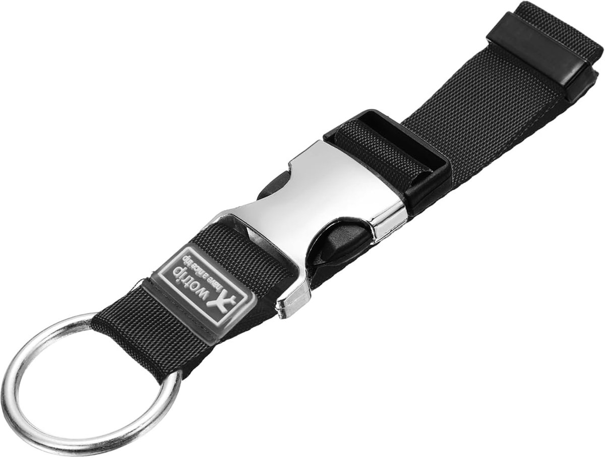 SnelShoppen - Verstelbare Bagage Riem 15,7-30,5 cm - Reisaccessoires - Koffer Riem voor Bevestigen van Kleding en Accessoires - Zwarte Bagageriem voor