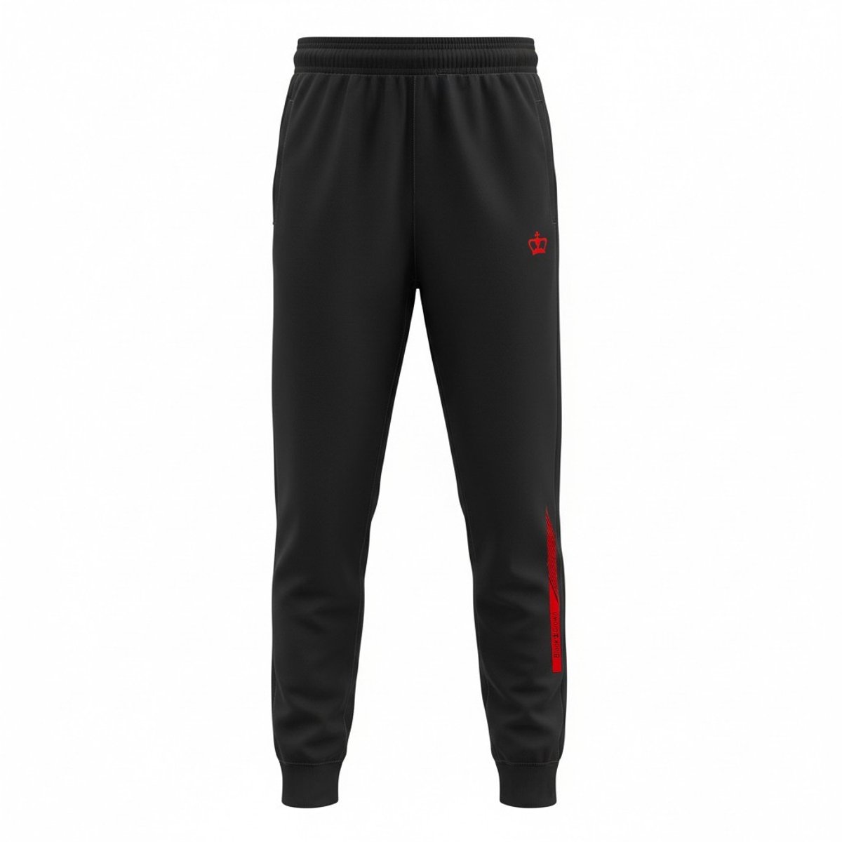 Zwarte Kroon Lieja Broek Zwart/Rojo - S