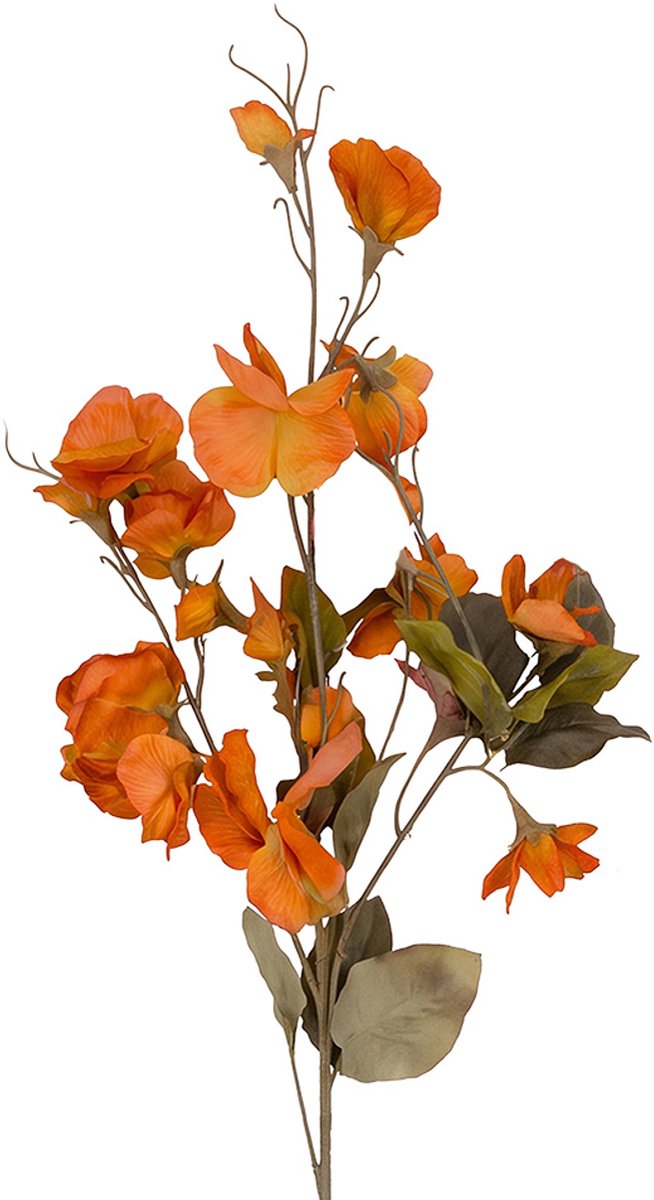 Clayre & Eef Kunstbloem Oranje Kunststof