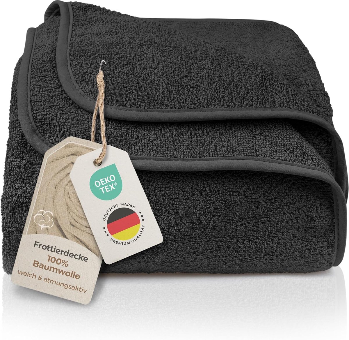 SnelShoppen - LAYNENBURG Premium Terry Dekbed 150x200 cm - 100% Katoen - Dun, Licht & Koelend Zomer Dekbed - als Sofa Dekentje, Deken & Terry Dekbed (