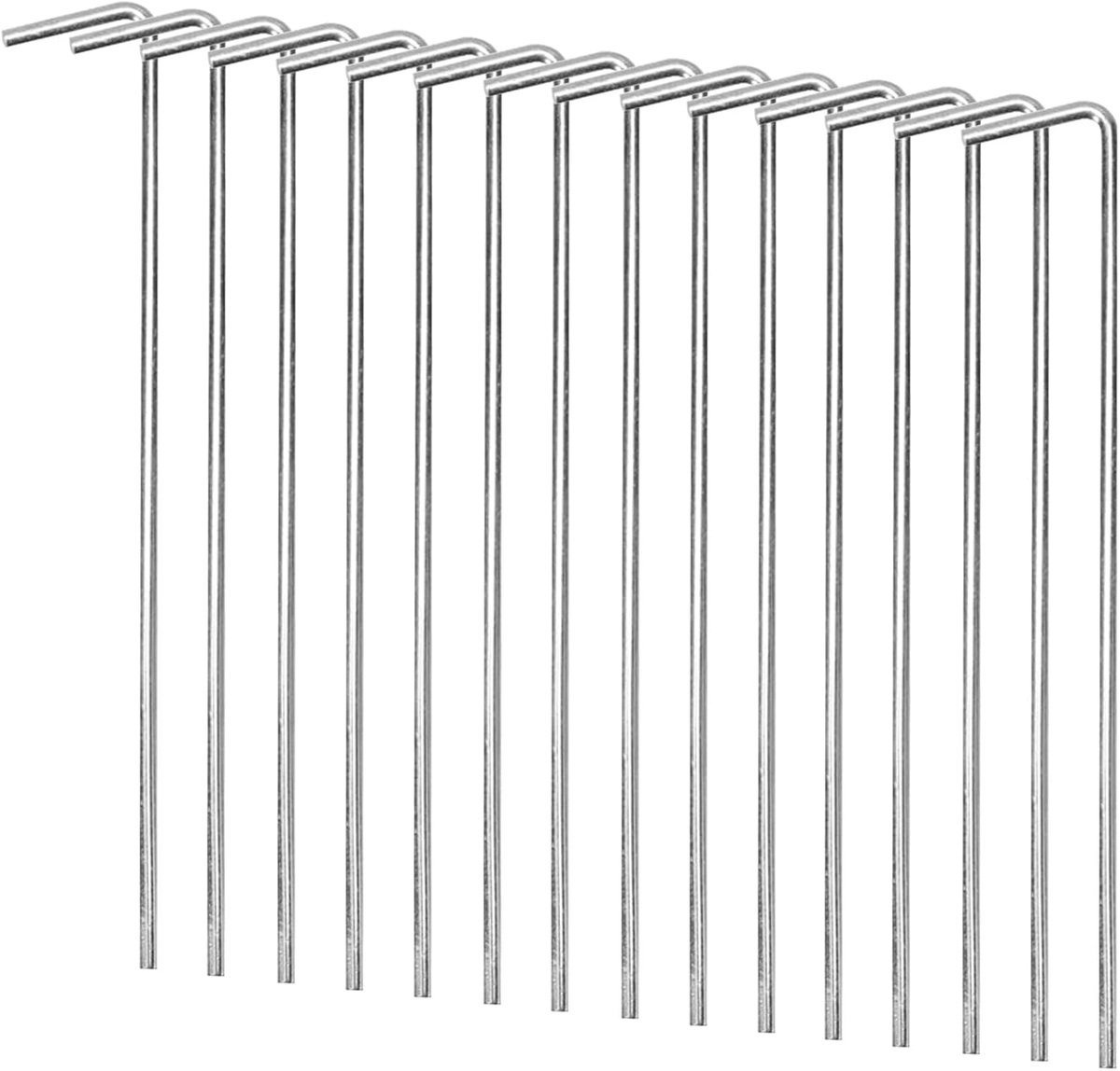 SnelShoppen - 15 Stuks Tentpinnen - Robuuste Metalen Tent Haringen voor Hardere Bodems - Ideaal voor Tuin, Camping, Vissen, Tenten