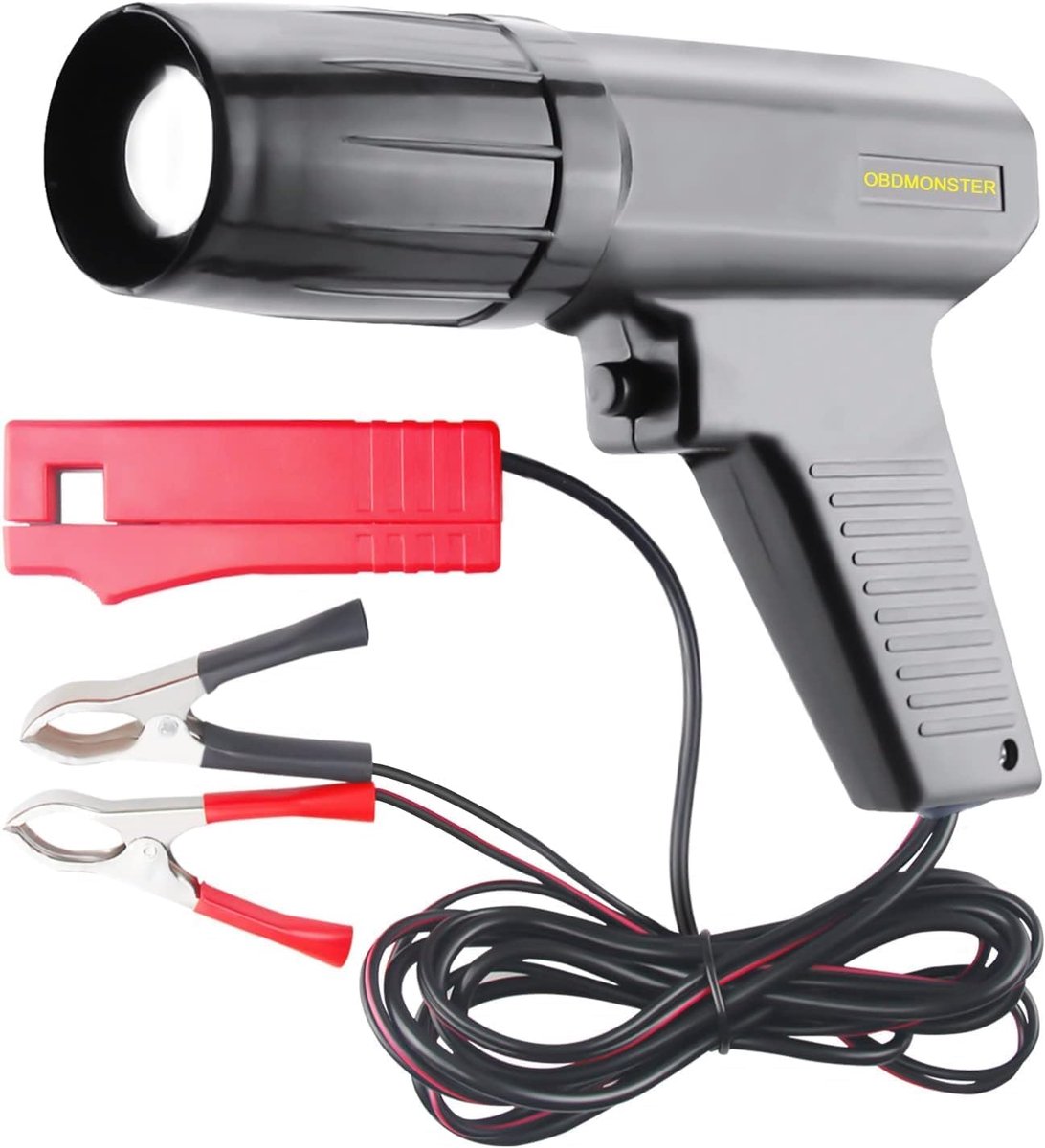 SnelShoppen - Ignition Timing Light Strobe Lamp 12V voor Auto, Motor, Marine - Inductieve Timing Gun voor Benzinemotoren